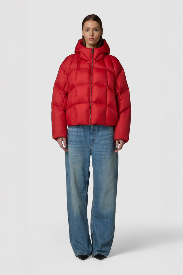 LEGGERISSIMO -  HOODED DOWN PUFFER JACKET REGULAR FIT 