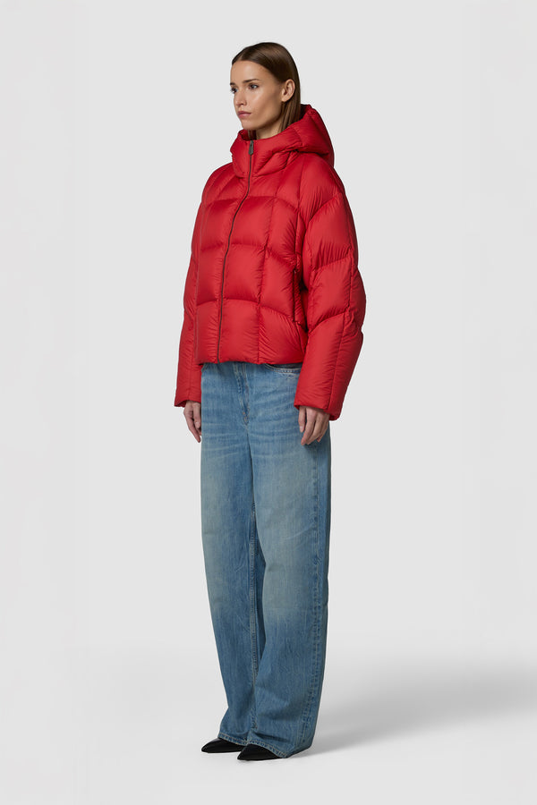 LEGGERISSIMO -  HOODED DOWN PUFFER JACKET REGULAR FIT 