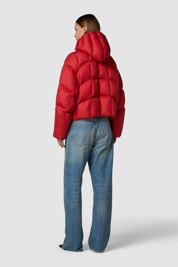 LEGGERISSIMO -  HOODED DOWN PUFFER JACKET REGULAR FIT 