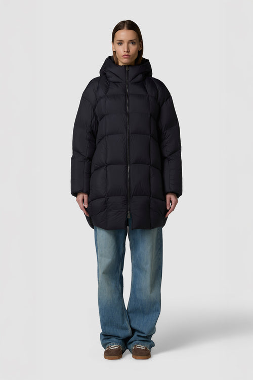 LEGGERISSIMO - HOODED DOWN PUFFER JACKET MIDI LENGTH