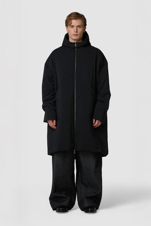 CRUDO - HOODED PUFFER JACKET FULL LENGTH