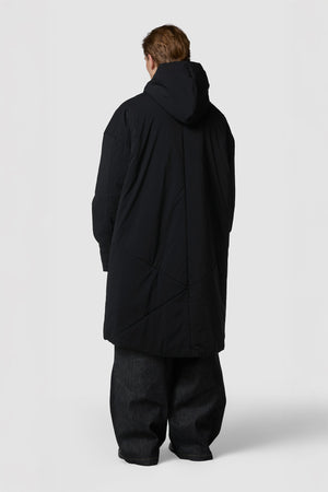 CRUDO - HOODED PUFFER JACKET FULL LENGTH