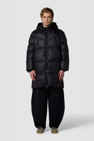 RULLINO - PIUMINO CON CAPPUCCIO MIDI OVERSIZE