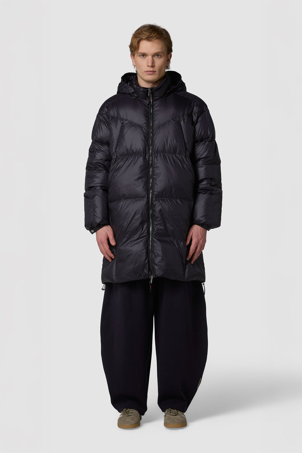 RULLINO - PIUMINO CON CAPPUCCIO MIDI OVERSIZE