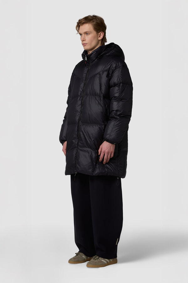 RULLINO - PIUMINO CON CAPPUCCIO MIDI OVERSIZE