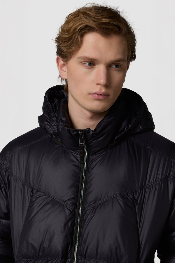 RULLINO - PIUMINO CON CAPPUCCIO MIDI OVERSIZE