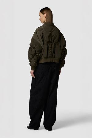 QUADRATINO - GIUBBOTTO BOMBER CROPPED