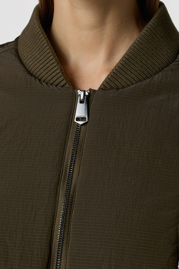 QUADRATINO - GIUBBOTTO BOMBER CROPPED