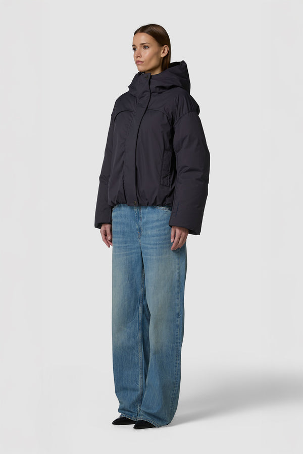 GUSCIO - HOODED DOWN PUFFER JACKET CROPPED