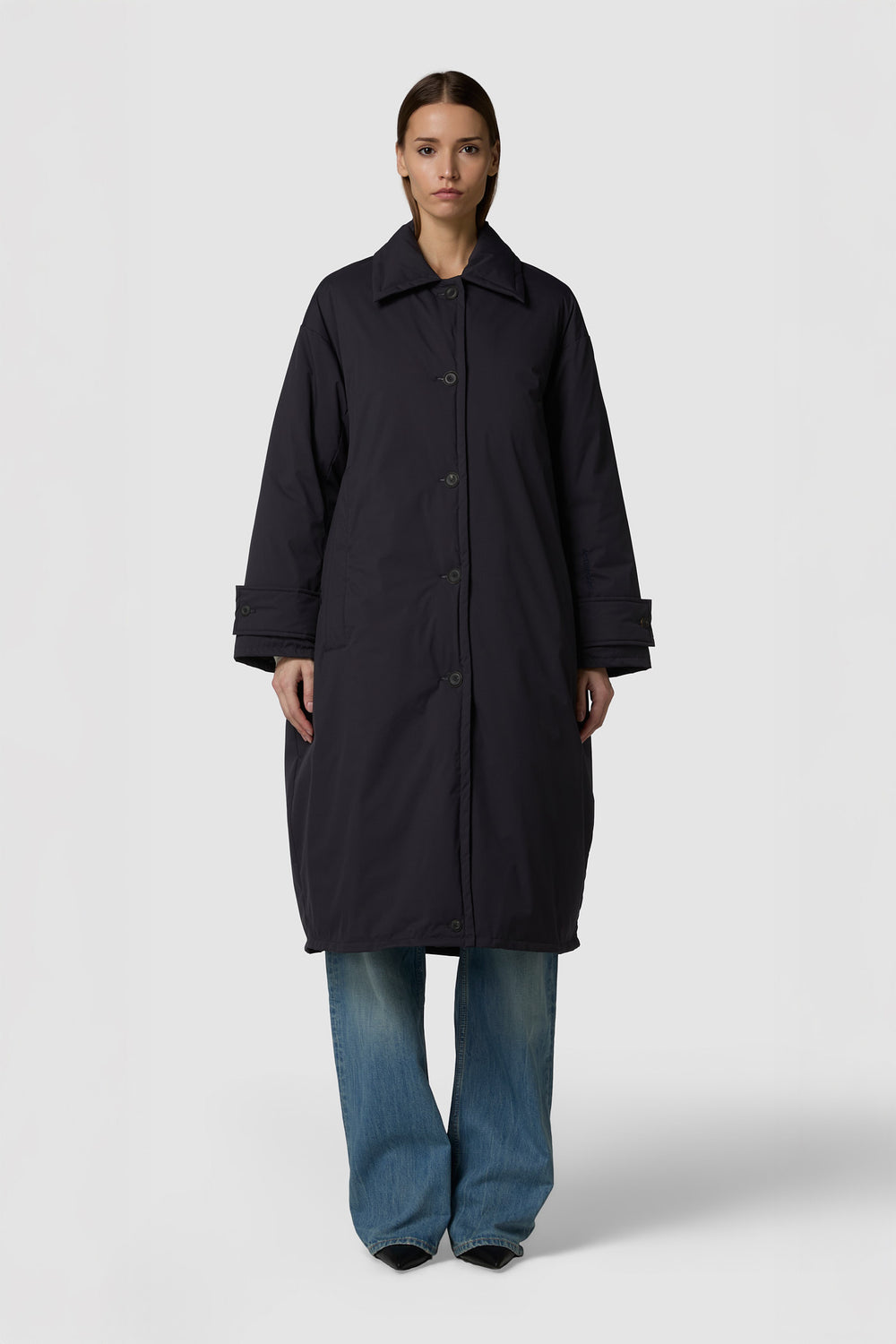 GUSCIO - TRENCH IMBOTTITO LUNGO OVERSIZE