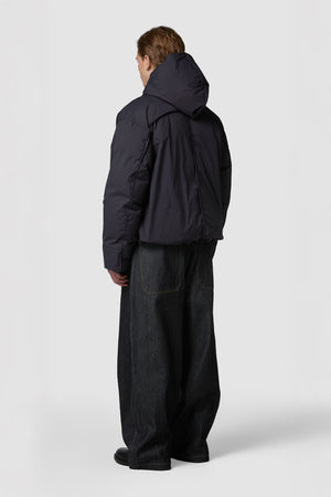 GUSCIO - PIUMINO CON CAPPUCCIO REGULAR FIT OVERSIZE