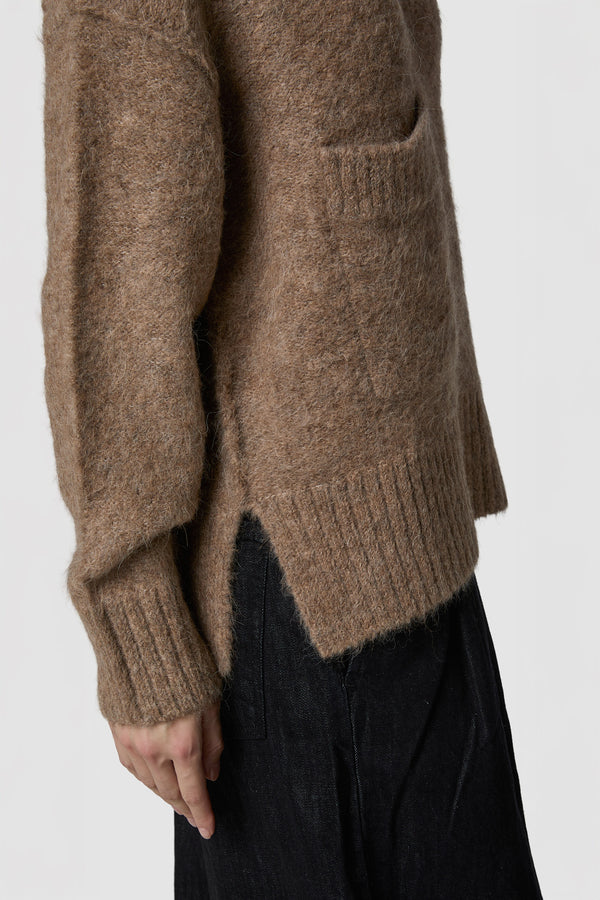 PELOSONE - ALPACA OVERSIZED ROUNDNECK SWEATER
