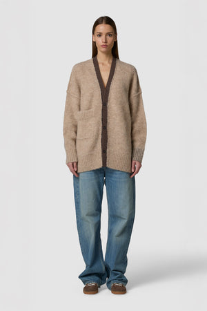 PELOSONE - ALPACA OVERSIZED CARDIGAN