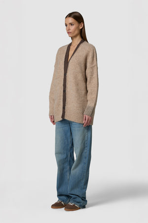 PELOSONE - ALPACA OVERSIZED CARDIGAN