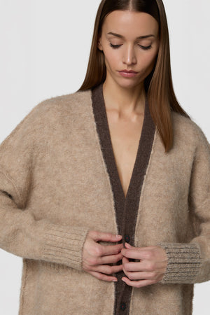 PELOSONE - CARDIGAN OVERSIZE IN ALPACA