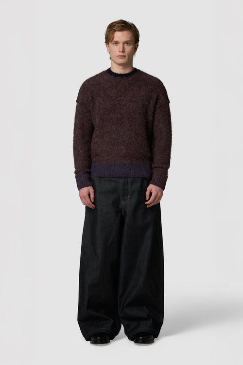 PELOSONE - ALPACA OVERSIZED ROUNDNECK SWEATER