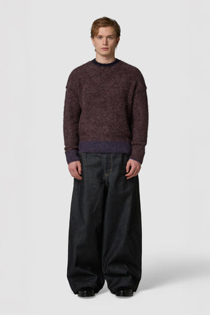 PELOSONE - ALPACA OVERSIZED ROUNDNECK SWEATER