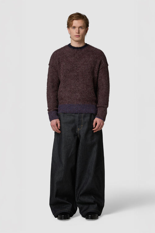 PELOSONE - ALPACA OVERSIZED ROUNDNECK SWEATER