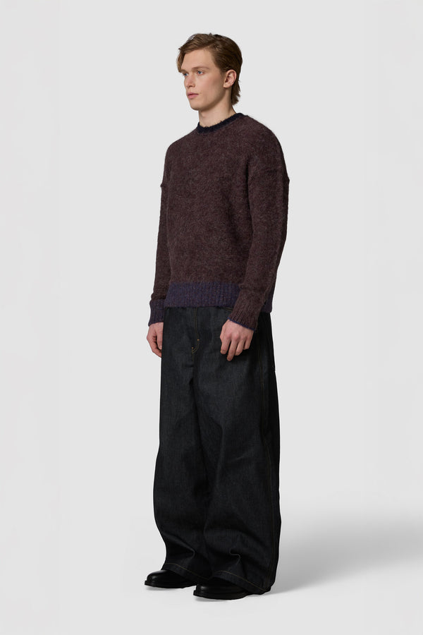 PELOSONE - ALPACA OVERSIZED ROUNDNECK SWEATER