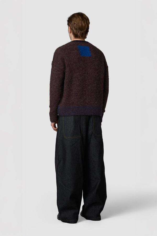 PELOSONE - ALPACA OVERSIZED ROUNDNECK SWEATER