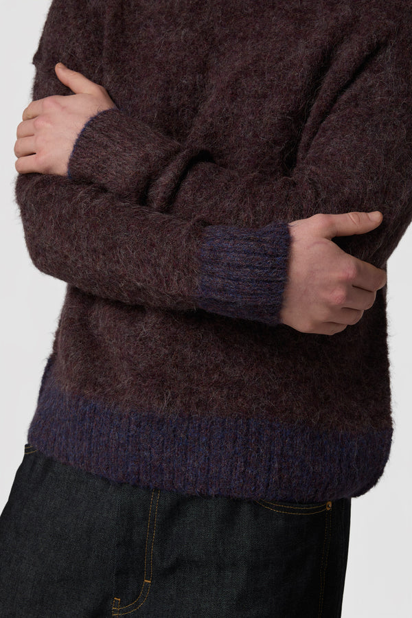 PELOSONE - ALPACA OVERSIZED ROUNDNECK SWEATER