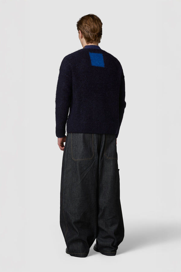 PELOSONE - ALPACA OVERSIZED CARDIGAN