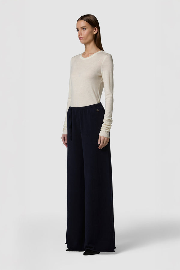 MORBIDINO - PANTALONE EXTRA WIDE-LEG IN CASHMERE