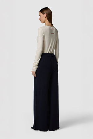 MORBIDINO - PANTALONE EXTRA WIDE-LEG IN CASHMERE