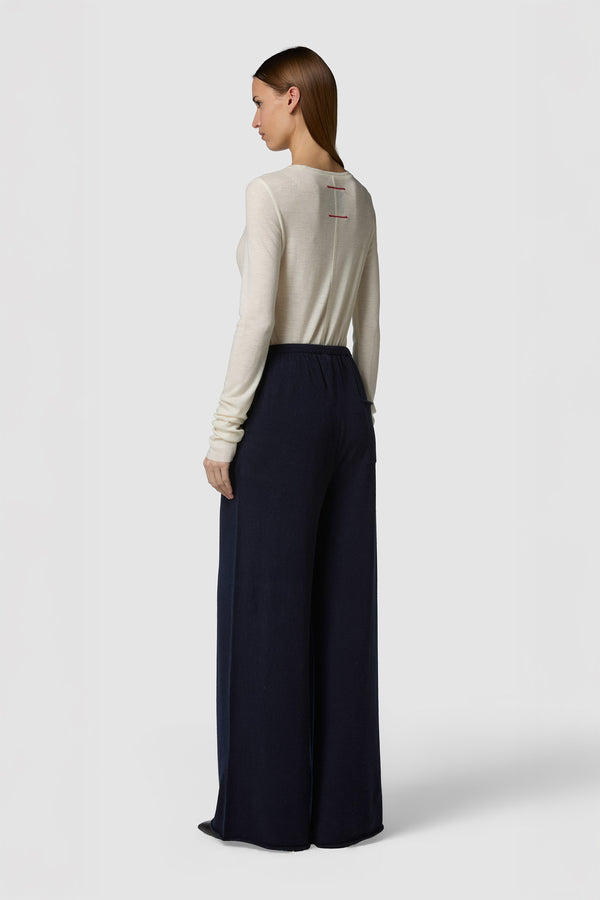 MORBIDINO - CASHMERE EXTRA WIDE-LEG TROUSERS