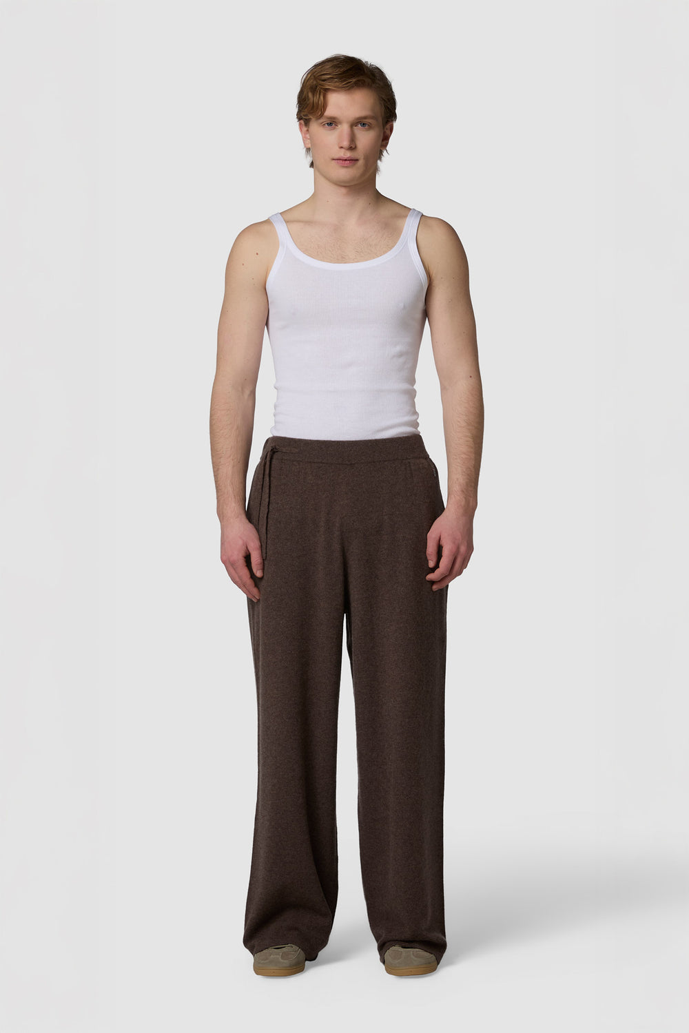 MORBIDINO - PANTALONE WIDE-LEG IN CASHMERE