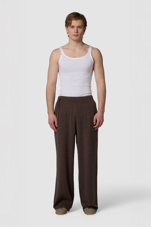 MORBIDINO - PANTALONE WIDE-LEG IN CASHMERE