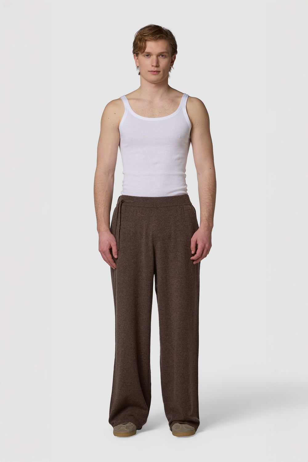 MORBIDINO - PANTALONE WIDE-LEG IN CASHMERE