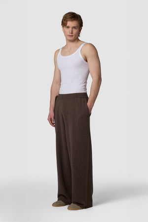 MORBIDINO - PANTALONE WIDE-LEG IN CASHMERE