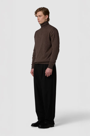 MORBIDINO - CASHMERE HIGH-NECK ZIP-UP SWEATER REGULAR FIT