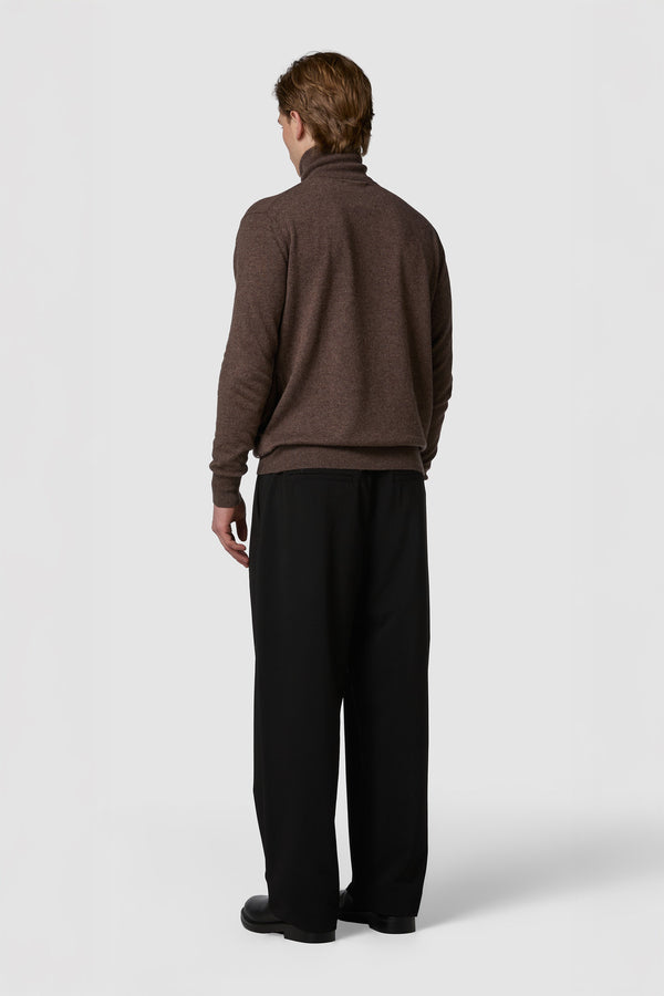 MORBIDINO - CASHMERE HIGH-NECK ZIP-UP SWEATER REGULAR FIT