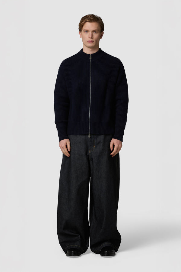 COSTA - COMFY FULL-ZIP CASHMERE SWEATER 