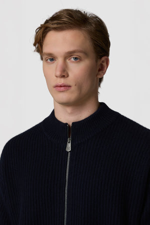 COSTA - COMFY FULL-ZIP CASHMERE SWEATER 