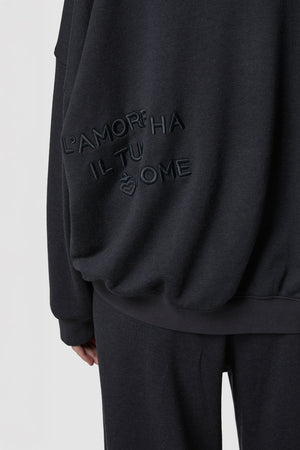 CALDO - FELPA GIROCOLLO OVERSIZED