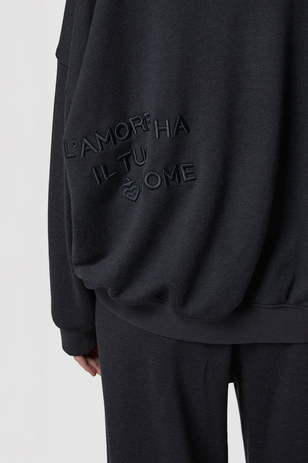 CALDO - FELPA GIROCOLLO OVERSIZED