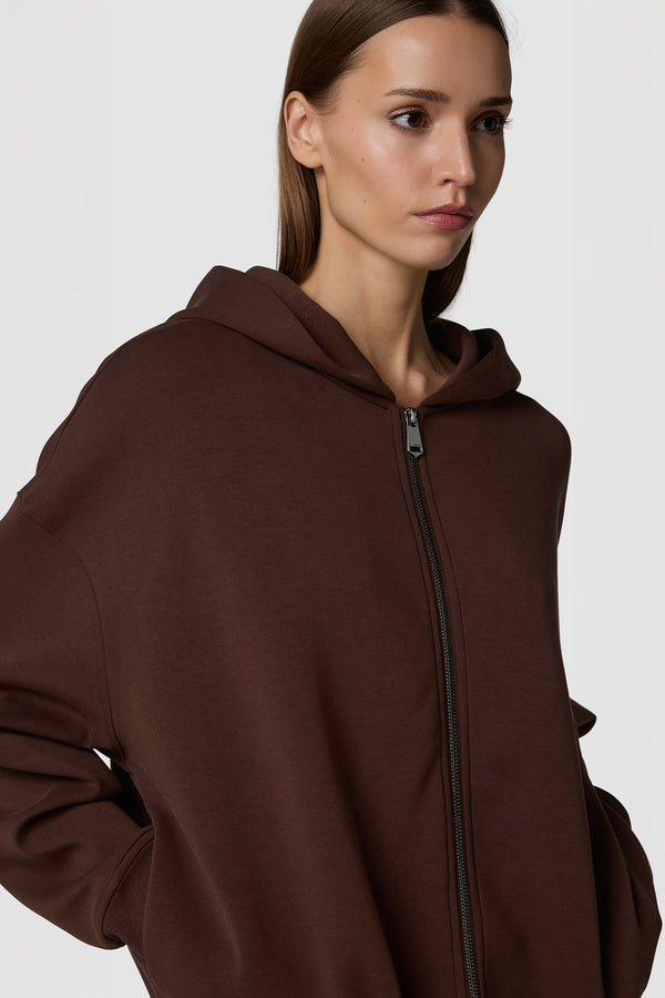 SETOSO - FULL-ZIP OVERSIZED HOODIE
