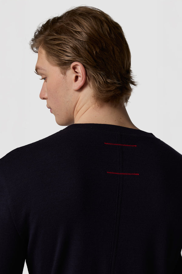 CALDINO - WOOL JERSEY ROUNDNECK TEE 