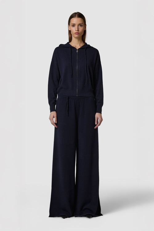 MORBIDINO - CASHMERE FULL-ZIP KNITTED HOODIE 