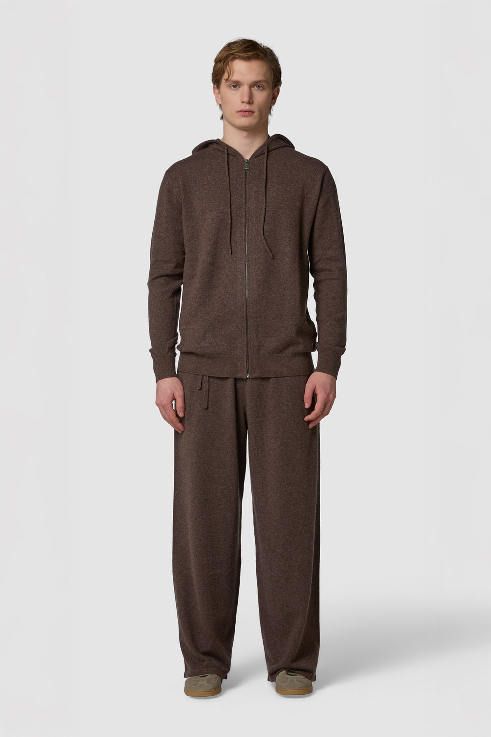 MORBIDINO - FELPA CON CAPPUCCIO FULL-ZIP IN CASHMERE