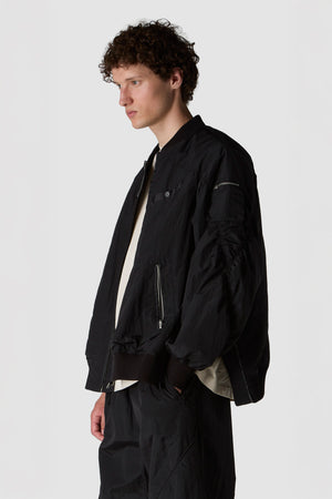 QUADRATINO - BOMBER IN NYLON IMBOTTITO