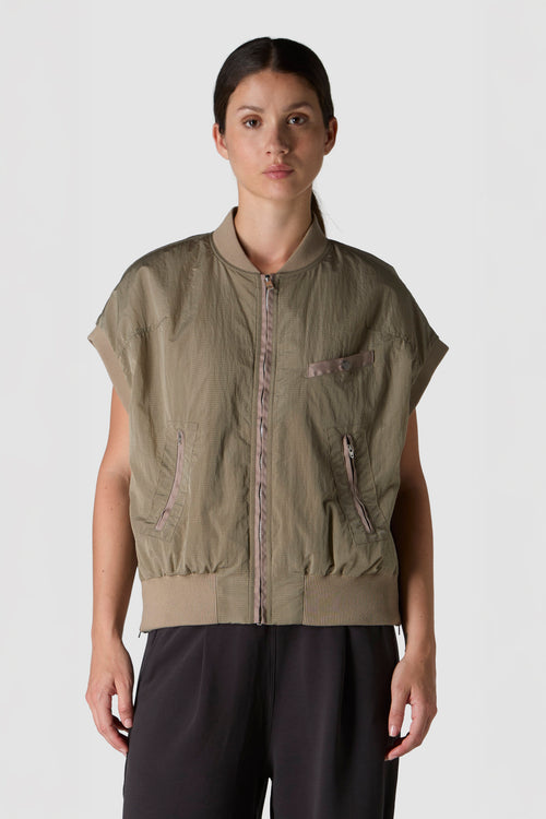 QUADRATINO - GILET IN NYLON IMBOTTITO