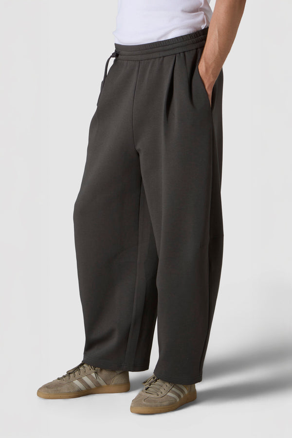 SETOSO ESTIVO - PANTALONI BARREL DI FELPA IN COTONE E LYOCELL