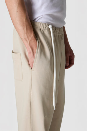 FRESCO - PANTALONI DI FELPA IN COTONE E SETA