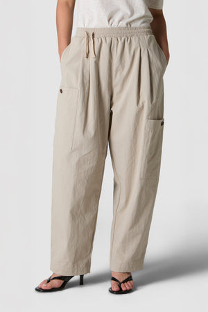 FORTE - PANTALONI BALLOON IN COTONE NYLON