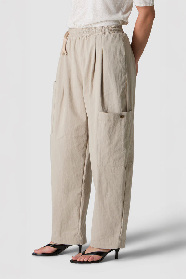 FORTE - PANTALONI BALLOON IN COTONE NYLON