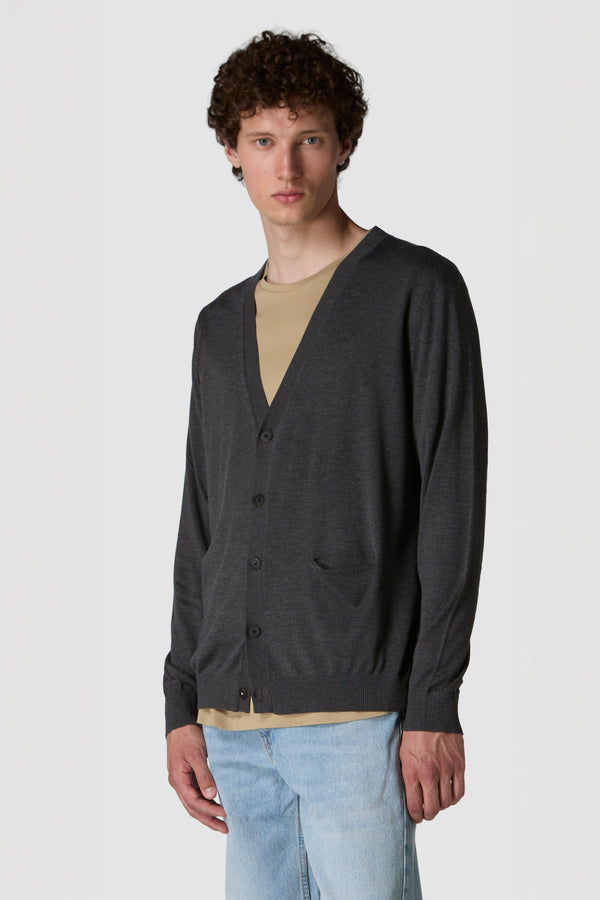 ALTISSIMO - CARDIGAN IN SETA E CASHMERE